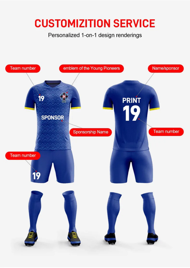 ⚽ Ensemble Maillot & Short de Football - Édition Spéciale Style "Blaugrana"