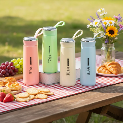 🌟 Gourde Bouteille Isotherme "NICE" – Design Pastel & Performance