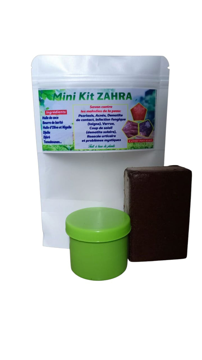 🌿 Mini Kit ZAHRA : Le Soin Naturel pour une Peau Saine
